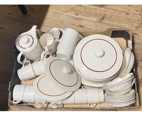 A large comprehensive mid century Poole pottery dinner service