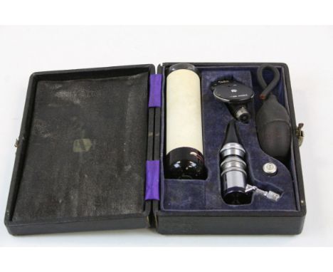 Keeler cased otoscope, K.12.940, with three attachments