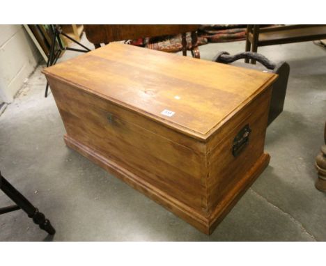 vintage pine blanket box 