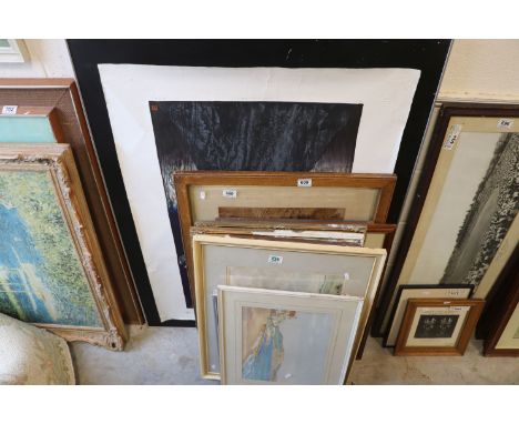Collection of Seven Framed and Glazed Watercolours together with a Large Limited Edition Print no. 148/200