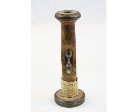 Egg Timer made from an Antique Industrial Textile Mill Bobbin