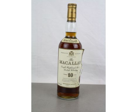Vintage unopened Bottle of 10 Year Old single Malt "The Macallan" Whisky
