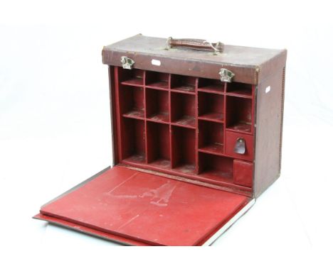 Vintage leather sample case by Smith Ipswich