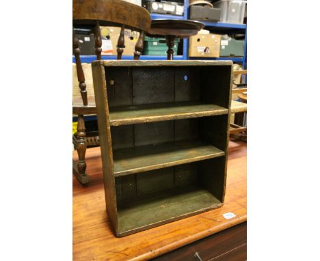 Rustic pine hanging shelf 