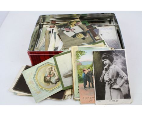 Assorted postcards to include humorous, portrait, Easter and Christmas postcards, early 20th century and later
