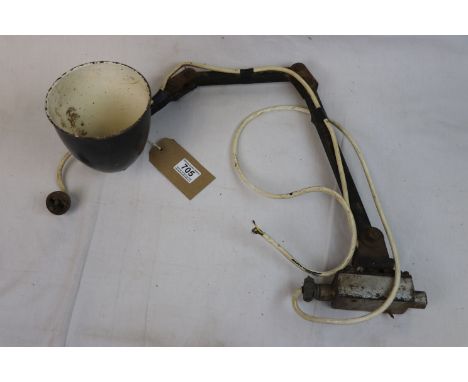 Mid 20th century industrial anglepoise lamp, impressed to base Malleable BESA