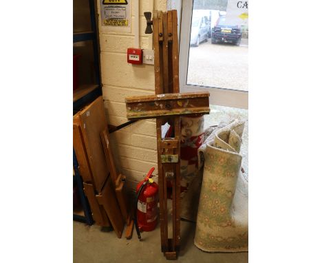 Mid 20th century large artist's studio easel