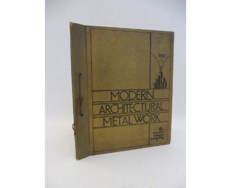 A single volume titled Modern Architectural Metal Work by The Morris Singer Company in 1932 as a 100th anniversary of their e