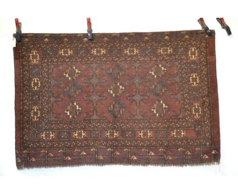 Ersari Turkmen chuval face, south west Turkmenistan, late 19th century, 3ft. 1in. x 4ft. 9in. 0.94m. x 1.45m. Overall wear wi