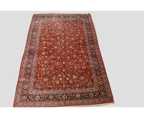 Attractive Kashan carpet, west Persia, 1930-40s, 12ft. 9in. x 8ft. 6in. 3.89m. x 2.59m. 