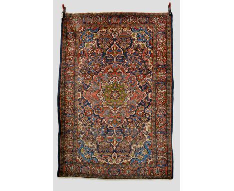 Borchalu rug, Hamadan area, north west Persia, about 1930s, 6ft. 8in. x 4ft. 7in. 2.03m. x 1.40m. Repair to top left corner w