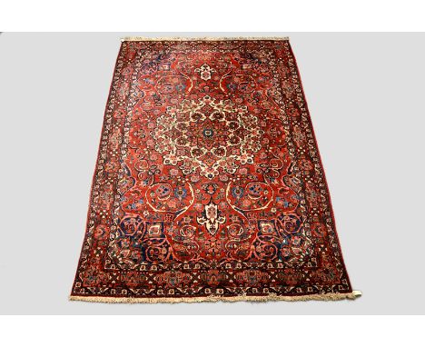 Bakhtiari carpet, Chahar Mahal Valley, south west Persia, mid-20th century, 10ft. 10in. x 6ft. 11in. 3.30m. x 2.11m. Slight w