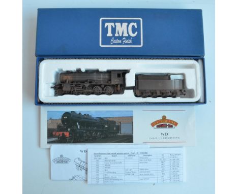 Bachmann 32-253TMC OO gauge WD Class 90179 BR Black with Late Crest, limited edition steam train model custom weathered by Yo