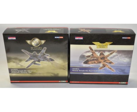 Two Corgi Aviation Archive limited edition diecast Panavia Tornado IDS models to include AA33612 Saudi IDS (135/1500, model m