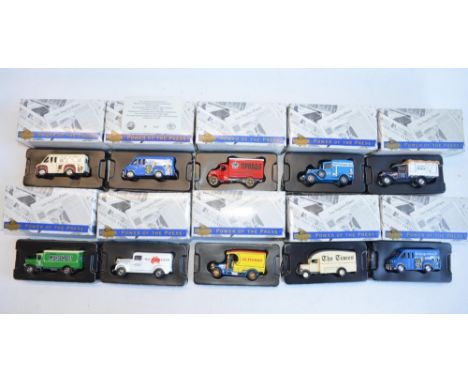 Ten Matchbox Collectibles 'The Power Of The Press' diecast themed vehicle models incl. MSM01 Mica Special New York Times Dodg