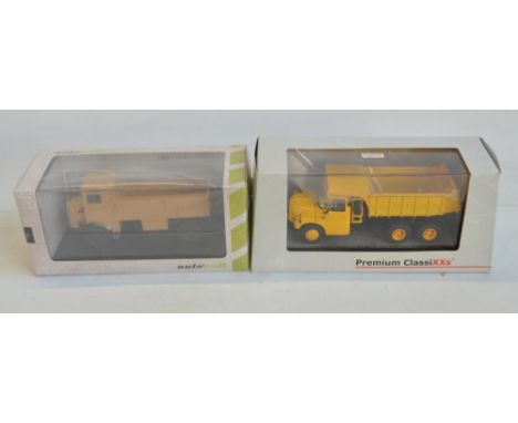 Two limited edition diecast 1/43 scale Tatra truck models to include Premium ClassiXXs art no 12701 limited edition 1/43 T138