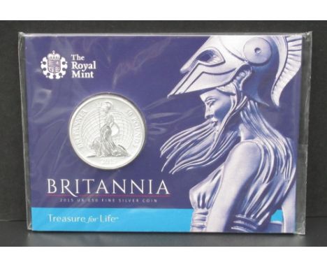 Royal Mint Britannia 2015 UK £50 Fine Silver Coin 