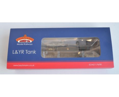 Bachmann OO gauge DCC On Board 31-167DC weathered L&amp;YR 2-4-2 Tank Engine 50795 BR Black Early Emblem. Model in mint condi