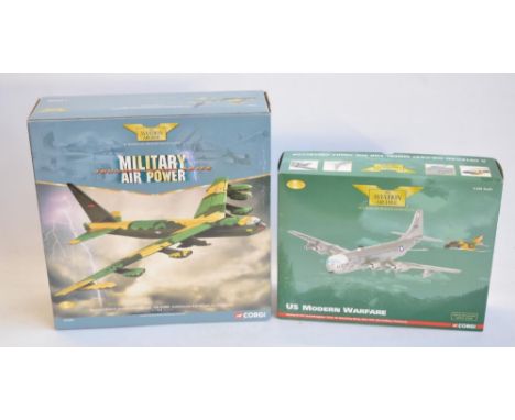 Two Corgi Aviation Archive 1/144 scale limited edition USAF aircraft models to include AA99190 KC-97L Stratofreighter refuell