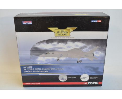 Corgi Aviation Archive AA38602 limited edition 1/72 scale diecast TSR-2 XR222 Imperial War Museum, Duxford (237/1000). Model 