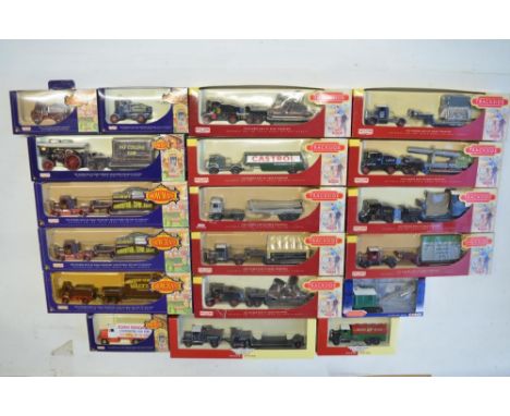 Seventeen boxed 1/76 scale OO gauge diecast Trackside model vehicles/vehicle sets from Corgi and Lledo to include 7x limited 