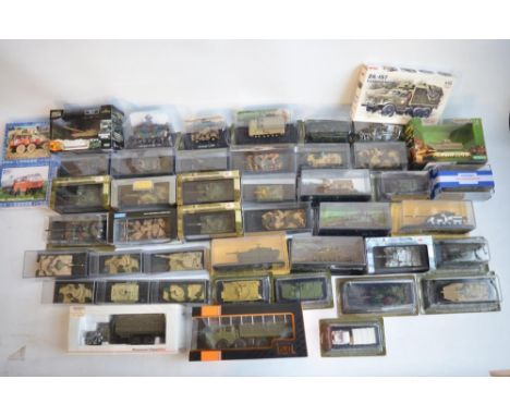 Collection of 1/72 scale post war era tank models from Hobby Master, Bravo Team, Amercom etc including magazine syndicated mo