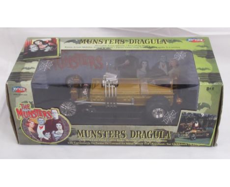 Joy Ride The Munsters - boxed 1:18 scale model The Munster Dragula, appears Mint in good box with light storage wear, please 