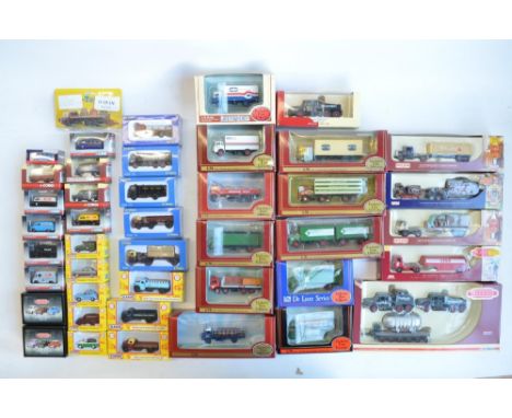 Forty three 1/76 scale OO gauge boxed diecast vehicle models from various manufacturers to include Corgi Trackside (including