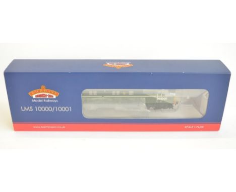 Bachmann OO gauge electric diesel locomotive model 31-997 LMS 10001 BR green and eggshell blue waistband (21DCC) in mint cond