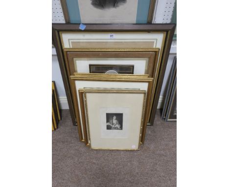 A MISCELLANEOUS COLLECTION OF PRINTS including a black and white engraving after Ellis "Garibaldi"  "The Marchioness of Lothi