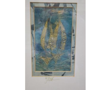 GERALDINE O'ROURKE, MODERN SCHOOLSailing BoatsSigned in the MarginA Painted Ceramic Tile22cm x 14cm