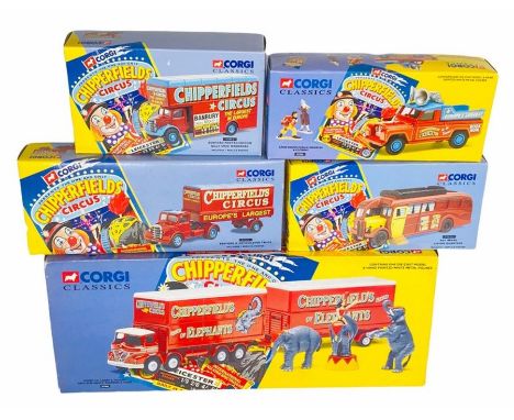 5x Assorted Corgi Classics 1:50 Scale Chipperfield's Circus Die Cast Models - All Boxed&nbsp;