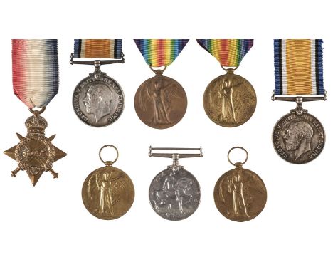 * Suffolk Regiment. 1914-15 Star (21242 Pte. A. Gray. Suff.R.), very fine British War Medal (3) (21256 Cpl. E.C. Warwick. Suf