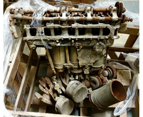 * Battle of Britain. All that remains of Merlin Engine attributed to Hurricane Mk1 P2673 VY-E flown by Sergeant John Hugh Mor