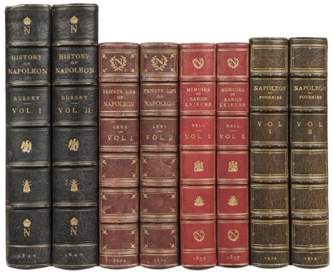 Bussey (George Moir). History of Napoleon, 2 volumes, 1st edition, London: Joseph Thomas, 1840, illustrations, occasional lig