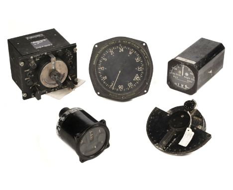 * Aircraft Instruments. Radio Compass, stamped 'Indicator Electrical Type I REF No 10/Q/49 Serial No 348494', 15.5cm across t