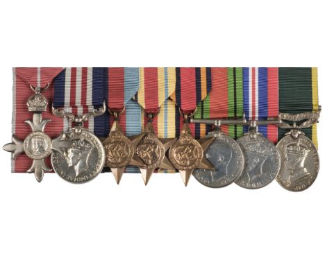 * A post-war military MBE, Second World War MM group of eight awarded to Major E. D. Childes, Rhodesia and Nyasaland Army Ser