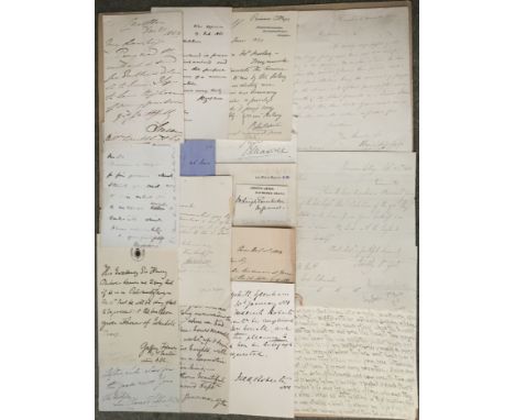 * British Military. A selection of autograph letters signed and a few signed pieces, etc., by various British military leader