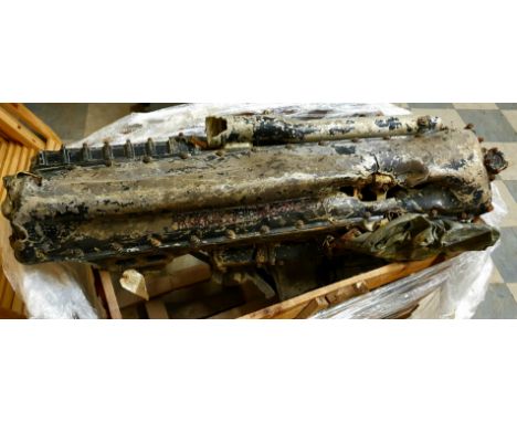 * Battle of Britain. All that remains of Spitfire Engine Relic attributed to Spitfire Flying Officer Peter Cape Beauchamp St.