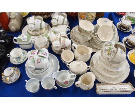 A Royal Doulton Sutherland pattern tea and dinner service, together with a Susie Cooper teaset, Royal Doulton Rondelay&nbsp; 