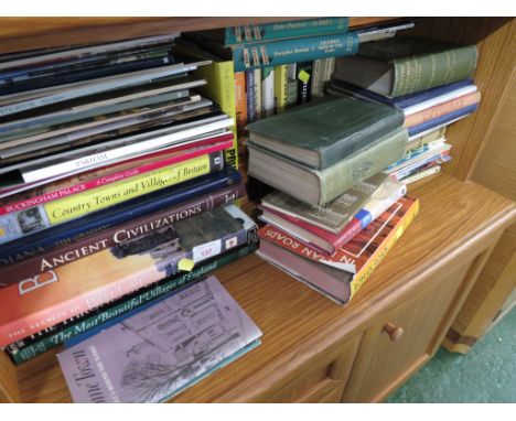 ONE SHELF OF BOOKS.