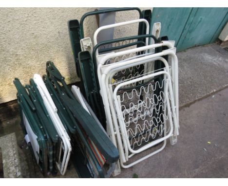 SELECTION OF FOLDING GARDEN CHAIRS (A/F)