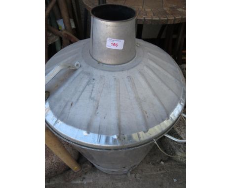 GALVANIZED METAL GARDEN INCINERATOR
