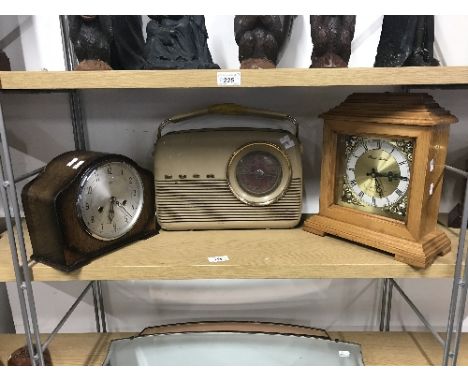 SMITHS MANTLE CLOCK BUSH RADIO QUARTZ MANTEL CLOCK