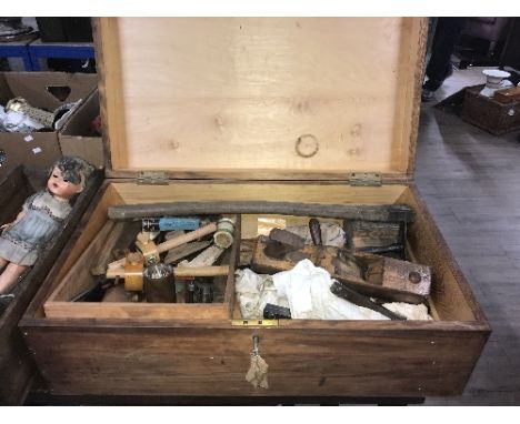 PURPOSE BUILT TOOL BOX WITH SPLENDID SELECTION OF HAND TOOLS