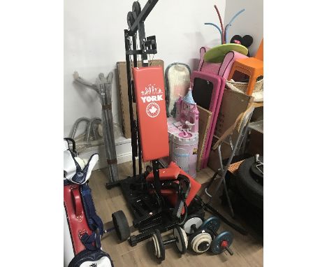 FITNESS BENCH & WEIGHTS
