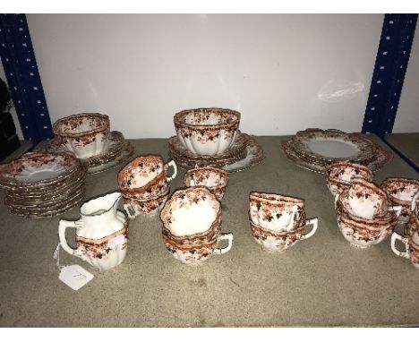 EXTENSIVE ANTIQUE PARAGON TEA SERVICE 12 PLATE SOME DAMAGE