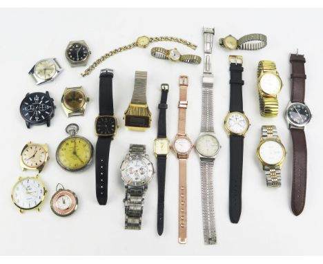 A TENOR Gent's Steel Cased Automatic Wristwatch with 34mm case (running), ruhla de lux gold plated automatic wristwatch (runn