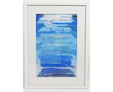 Tom Cross (1931-2009), River Sunset 1982, gouache, Cornish School, 53.5x34.5cm, framed &amp; glazed Provenance _ see lot 1001