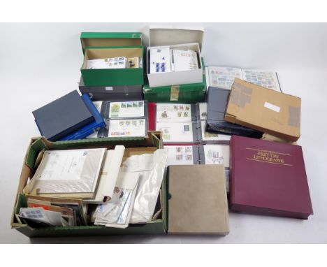 A Large Collection of GB First Day Covers, First Day Lithographs, 25th Anniversary 1953-78 Commonwealth First Day Covers albu